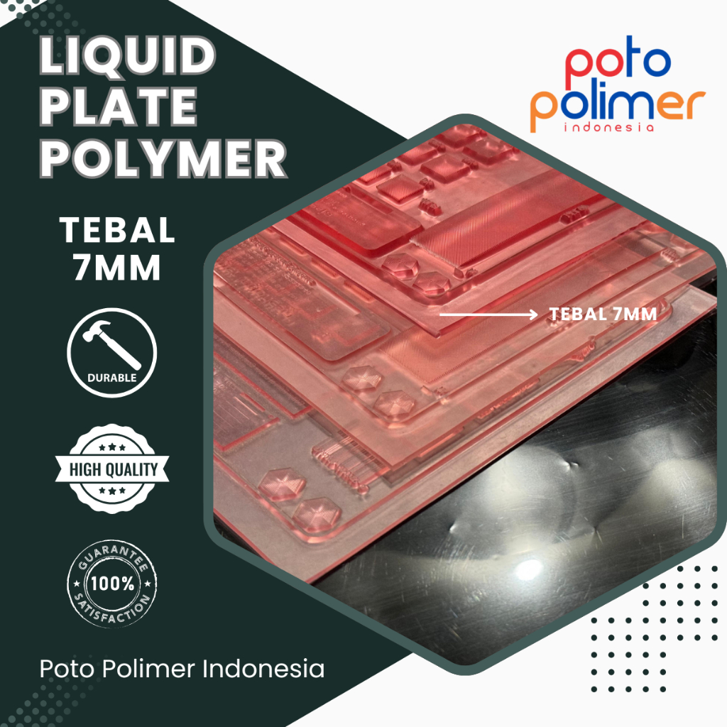 Jual Rubber Stamp / Liquid Plate Polymer / Stampel Karet tebal 7mm ...