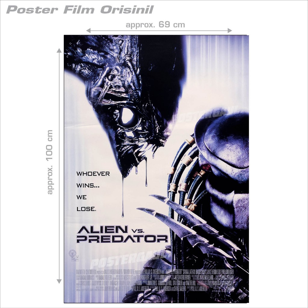 Jual Poster Film AVP: ALIENS VS PREDATOR - original Indonesian one ...