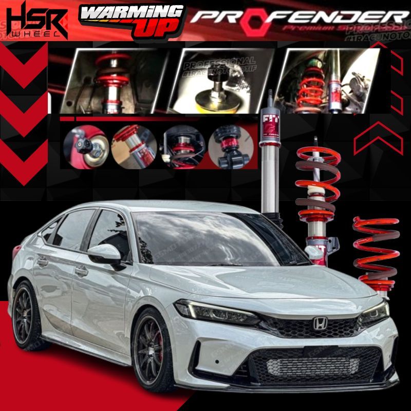 Jual Shocbreaker Suspensi Coilover Profender Drift Untuk Honda Ciciv Fe ...