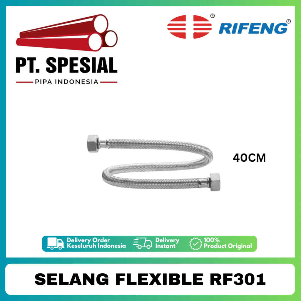 Jual Selang Flexible Hose Rifeng RF-F301 Flexible Air Panas Dingin 40cm ...