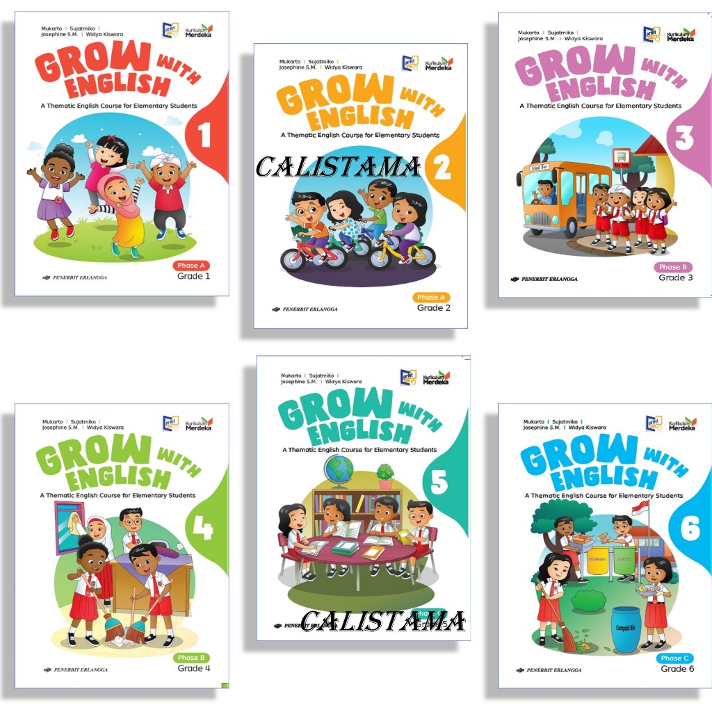 Jual Buku Grow With English SD Kelas 1 2 3 4 5 6 - Kurikulum Merdeka ...