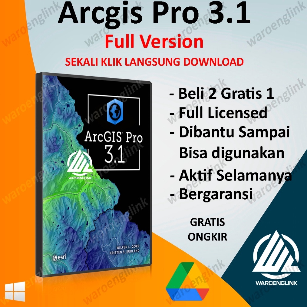 Jual wl Arcgis 18 Arcgis Pro terbaru 224 Video Install Windows Full ...