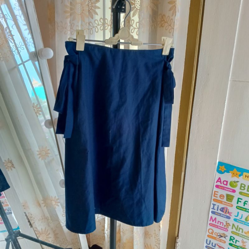 Jual POMELO Navy Ribbon Skirt | Shopee Indonesia