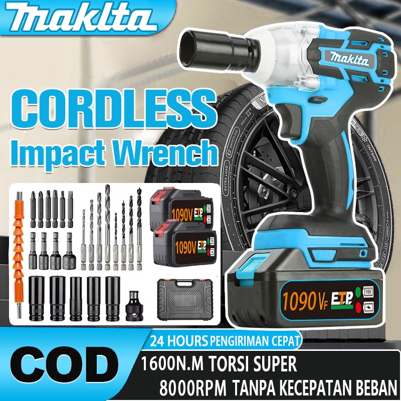 Jual V V Cordless Impact Wrench Brushless Mesin Bor Impact Baterai Impact Baterai Impek