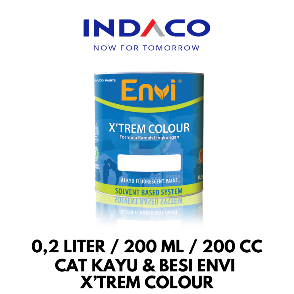 Jual Cat Besi Envi Extrem Colour 0,2 Liter / 200 Ml / 200 Cc / INDACO ...