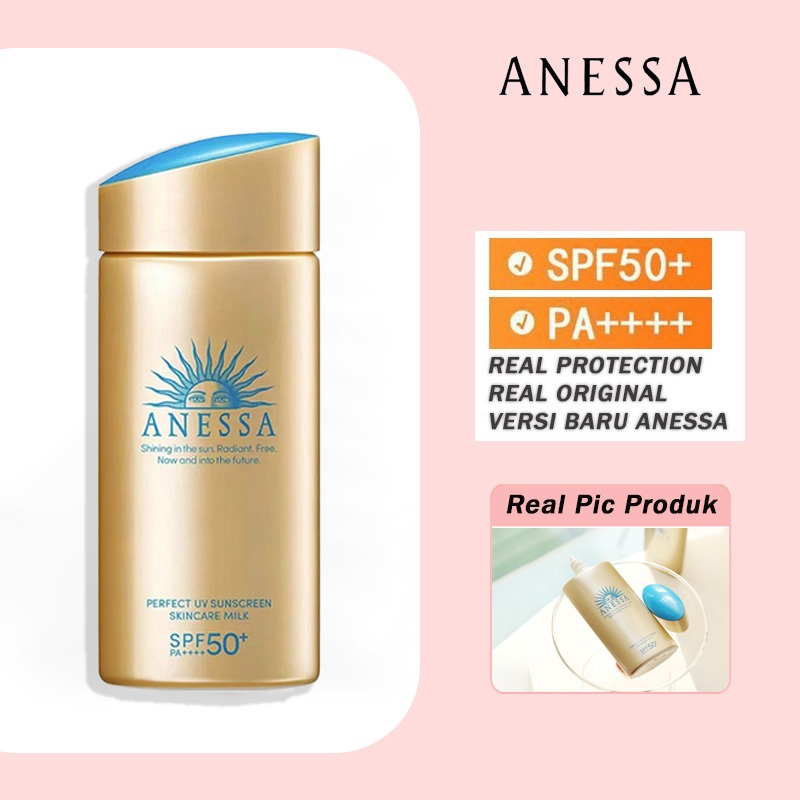 【100% Ori】NEW Anessa Sunscreen Anessa Perfect UV Sunscreen Skincare Milk  SPF 50+ PA++++ 60ml