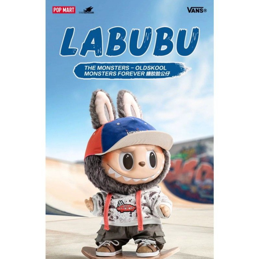 Perfect Pop Mart Labubu Vans Co-Branded Vinyl Face Doll New