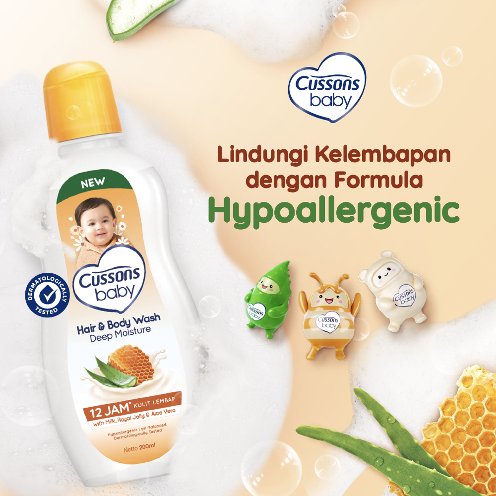 Deep Moisture Cussons Baby Hair And Body Wash Cussons Pure - Main Image