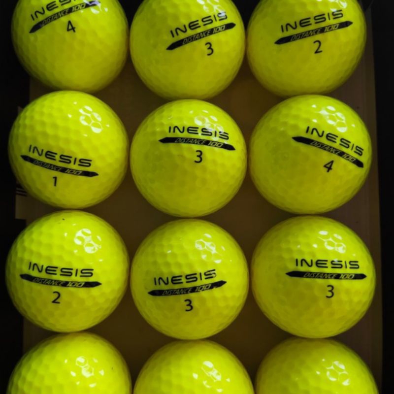 Jual Golf Ball inesis warna kuning grade A 12 pcs | Shopee Indonesia