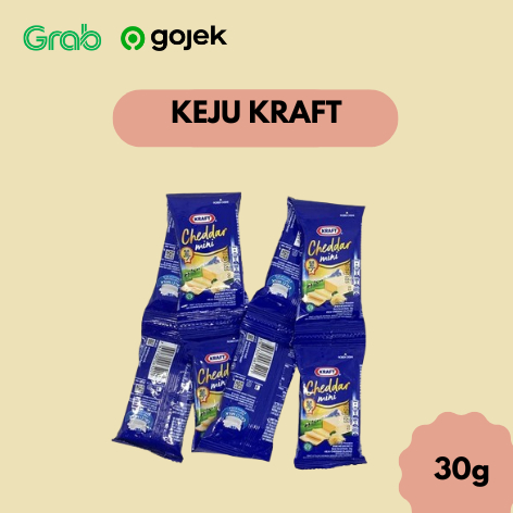 Jual Keju Kraft Cheddar Mini 30 Gram Isi 8 Pcs (1 Renceng) | Shopee ...