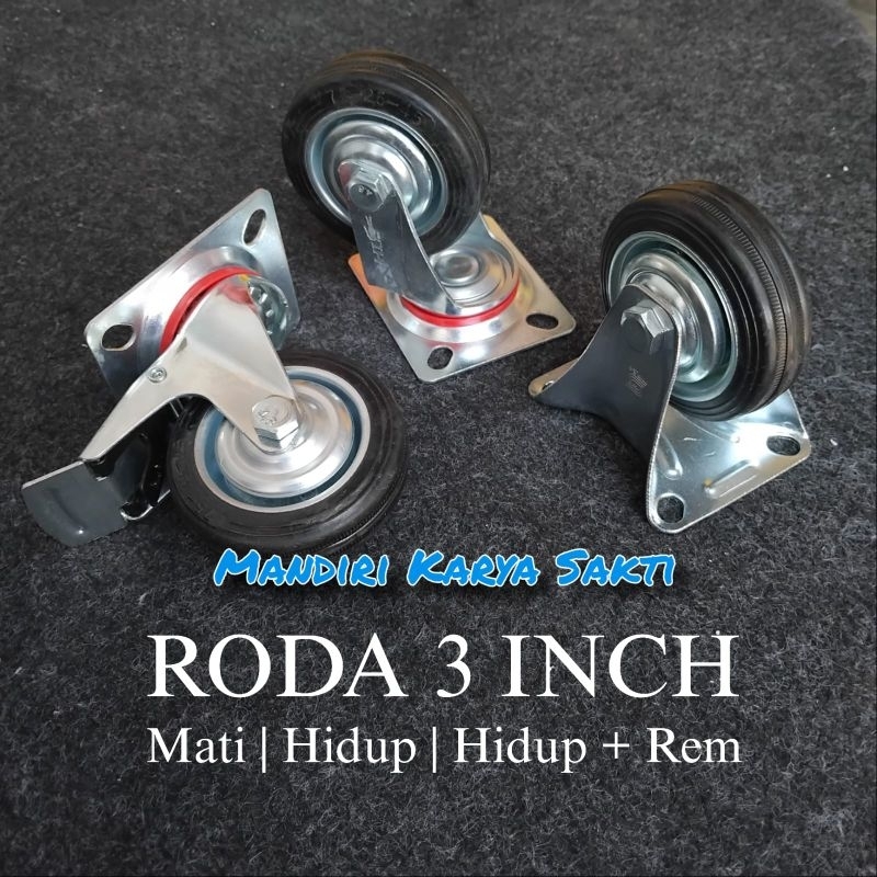 Jual Roda Trolley Karet 3