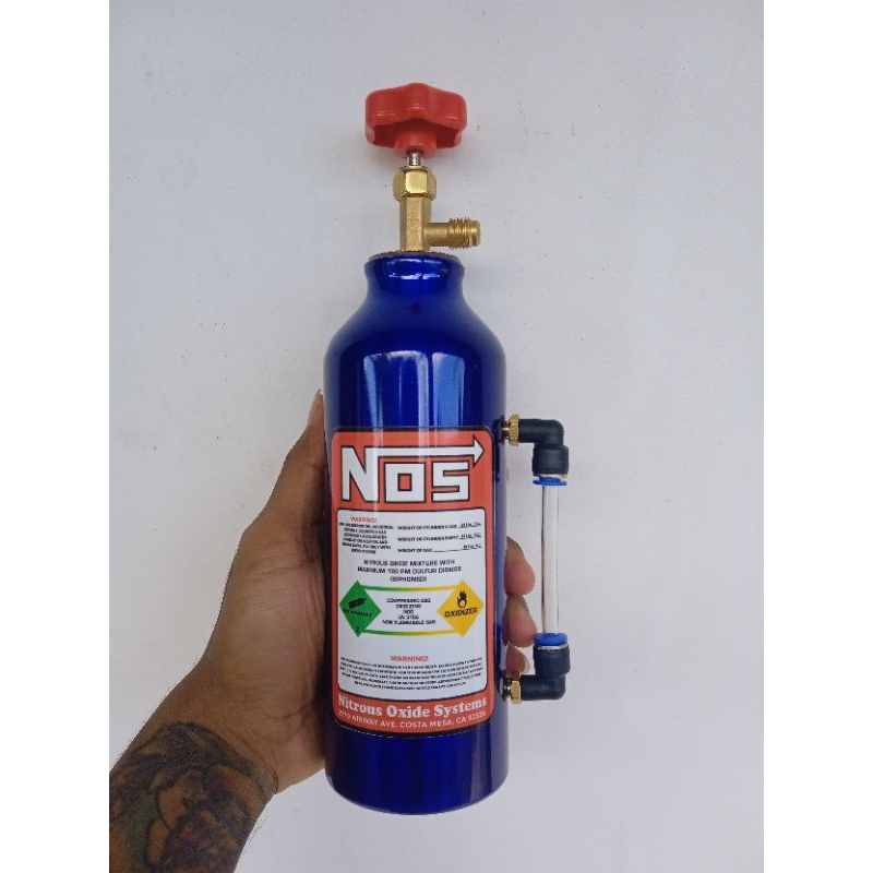 Jual VARIASI BOTOL AIR RADIATOR MODEL TABUNG NOS (500ml) | Shopee Indonesia