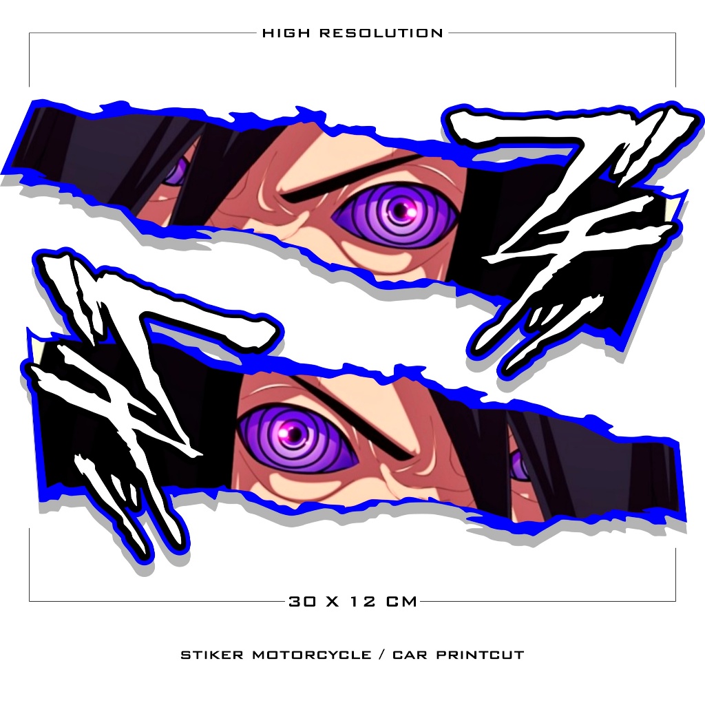 Jual STICKER PRINT CUT / STICKER MATA / MOTIF MADARA / STOCK DECALS ...