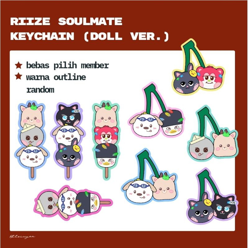 Jual Pelunasan Riize Soulmate Keychain [Doll ver.] | Riize Keychain ...