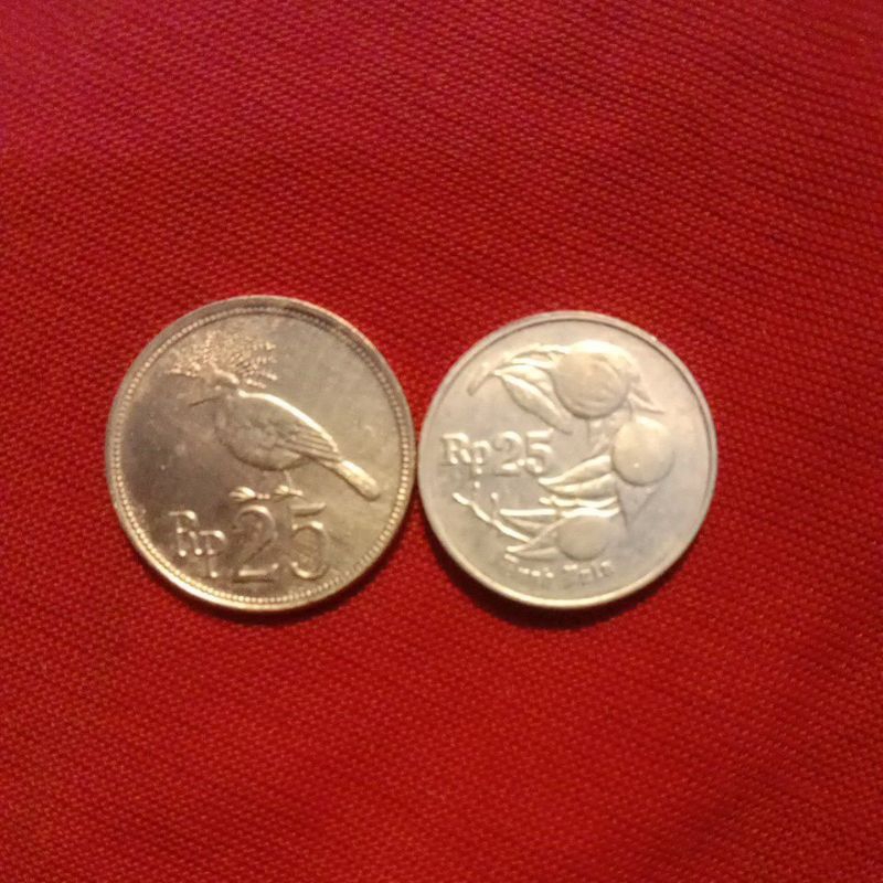 Jual 25 rupiah 2 generasi berbeda (dua keping)#used | Shopee Indonesia