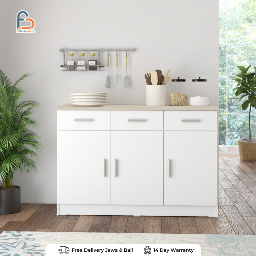 Furnicrush Bufet / Rak Dapur / Kitchen Set Bawah Dapur / Lemari Dapur / ARUNIKA BU 301