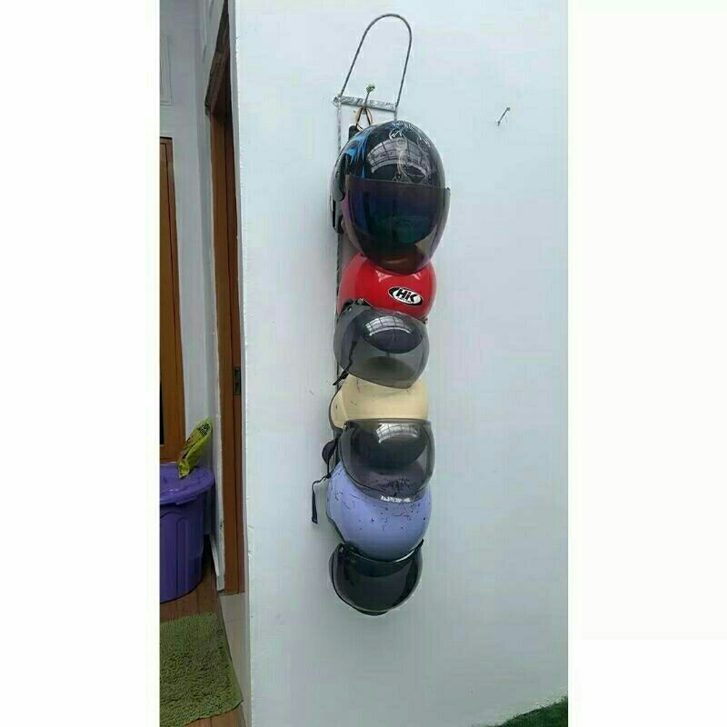 Jual RAK HELM BESI 8MM / GANTUNGAN HELM / TEMPAT HELM TEMPEL DINDING ...