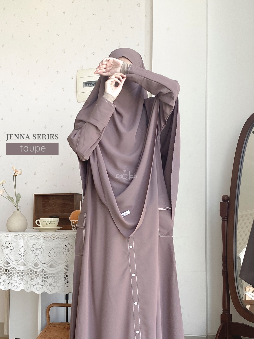 Jual Jenna gamis set by Raniko Syari | Gamis set Syari Barbara anti UV ...