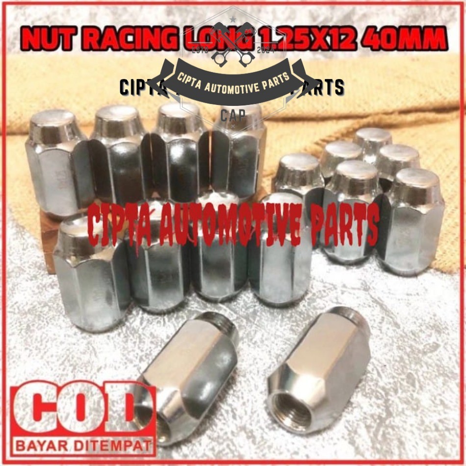 Jual NUT RACING LONG - MUR BAUT RODA PANJANG - LUG NUT 12 × 1,25 FUJITA ...