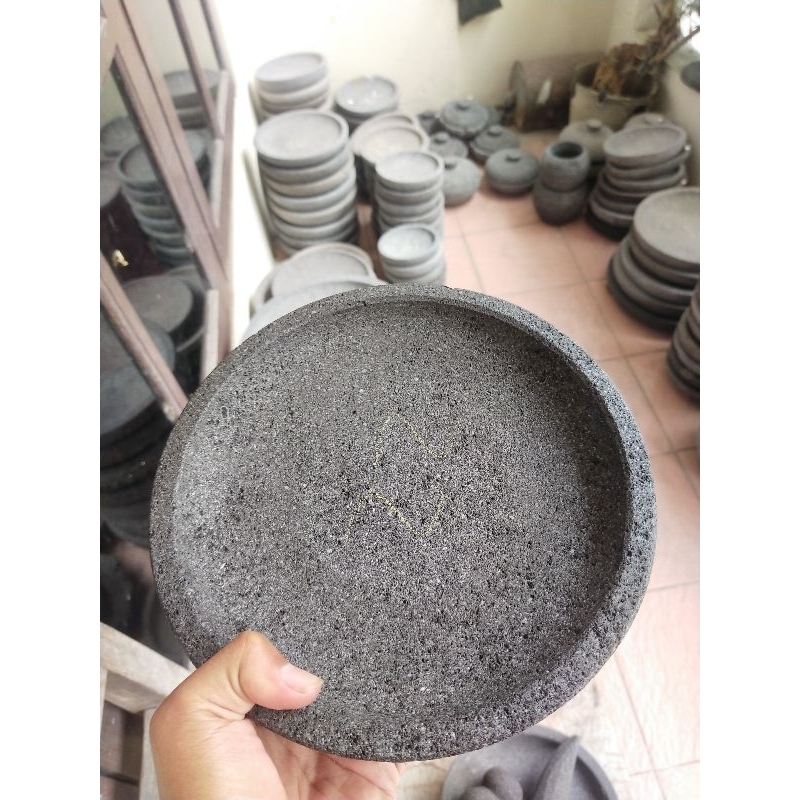 Jual Batu Andesit / Batu Kali / Set Cobek Ulekan Batu Asli