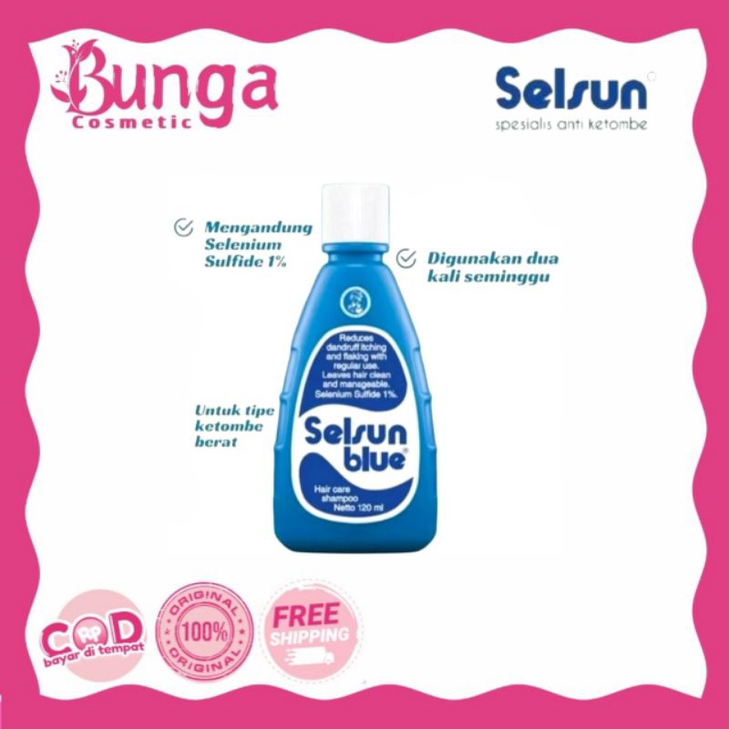 Selsun Blue Hair Cair Shampoo 60ml/120ml