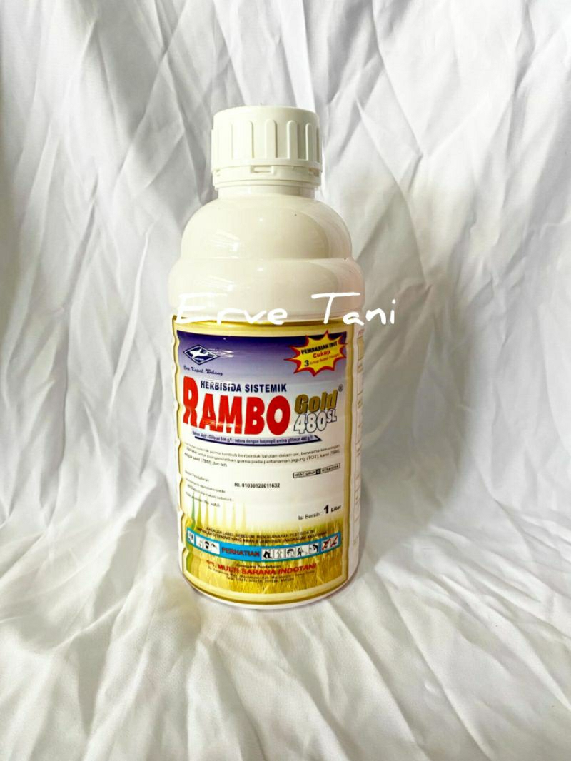 Jual HERBISIDA RAMBO GOLD 480 SL KEMASAN 1 L / PESTISIDA RACUN RUMPUT ...