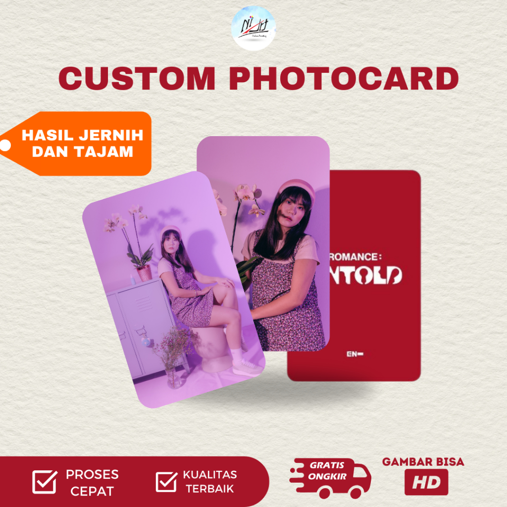Jual CETAK PHOTOCARD CUSTOM FREEBIES / Koleksi Penggemar / Photocard ...