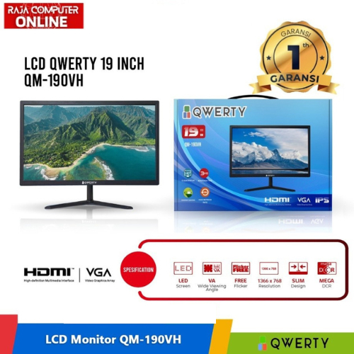 Jual Monitor SPC QWERTY 19 inch QM-190VH | LED 19 Inch HDMI VGA HD ...