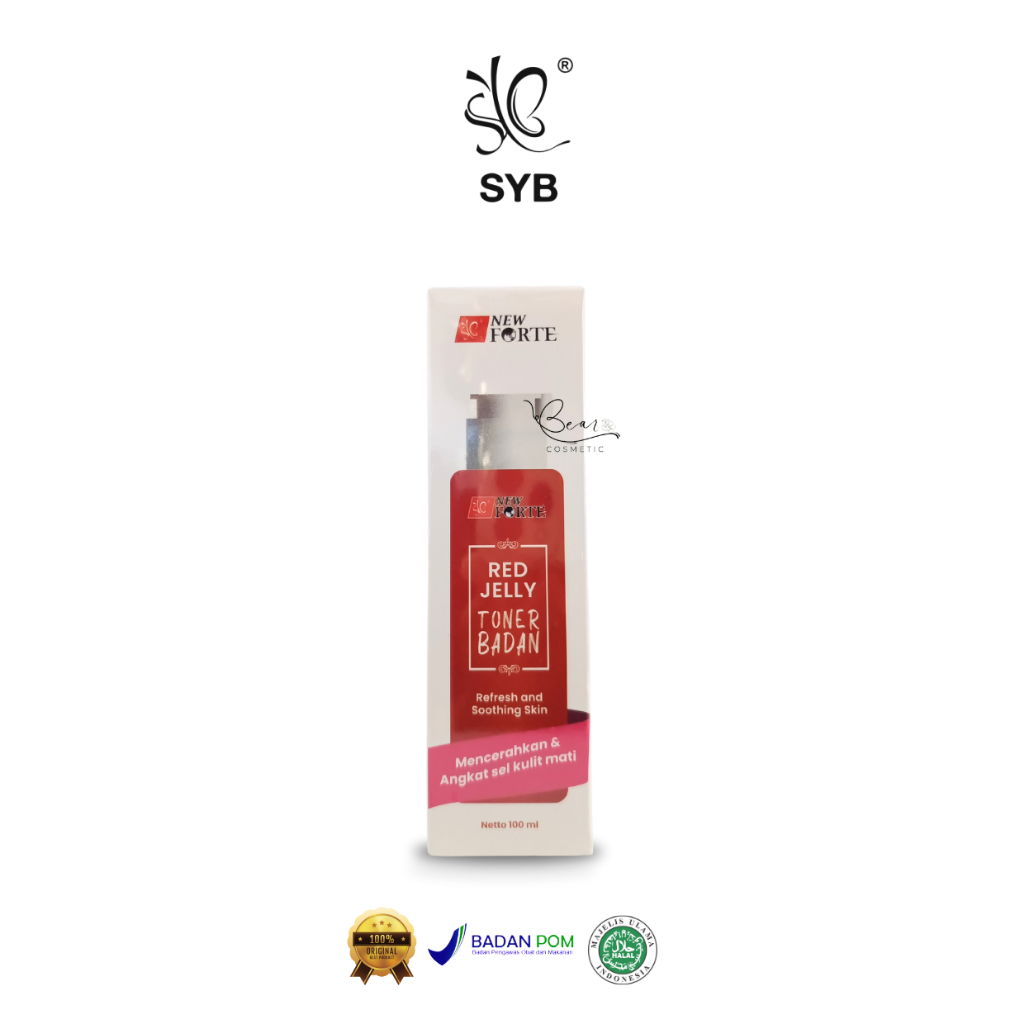 Jual Bear Cosmetic - SYB Forte Red Jelly Toner Badan 100ml | Shopee ...