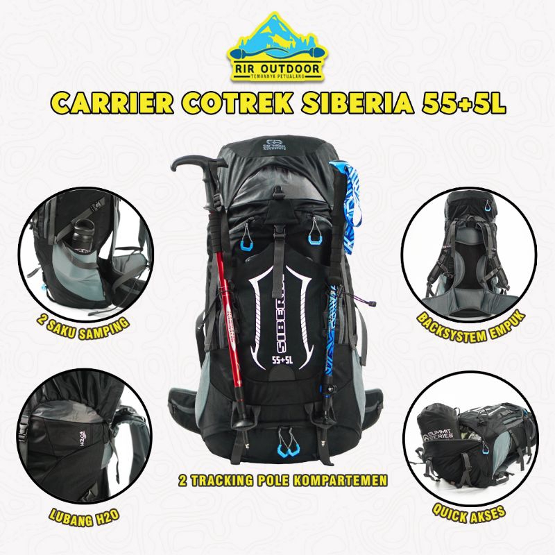 Jual CERIER CO TREK SIBERIA 56+5 L | Shopee Indonesia