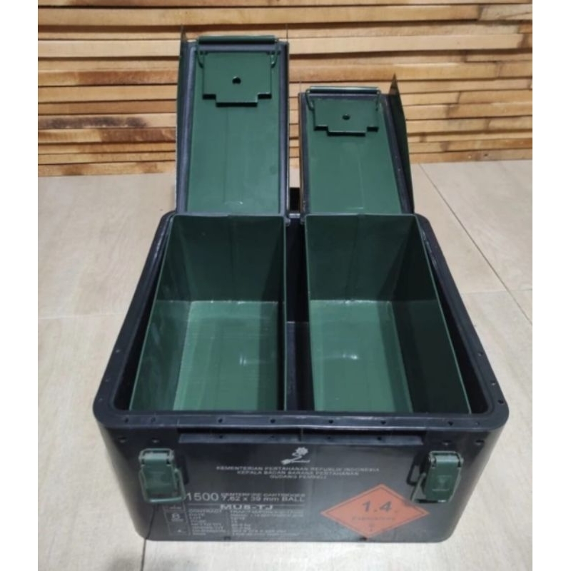 Jual Kotak box peluru Pindad/Tool box/Paket Hemat 1 Fiber dan 2 Besi ...