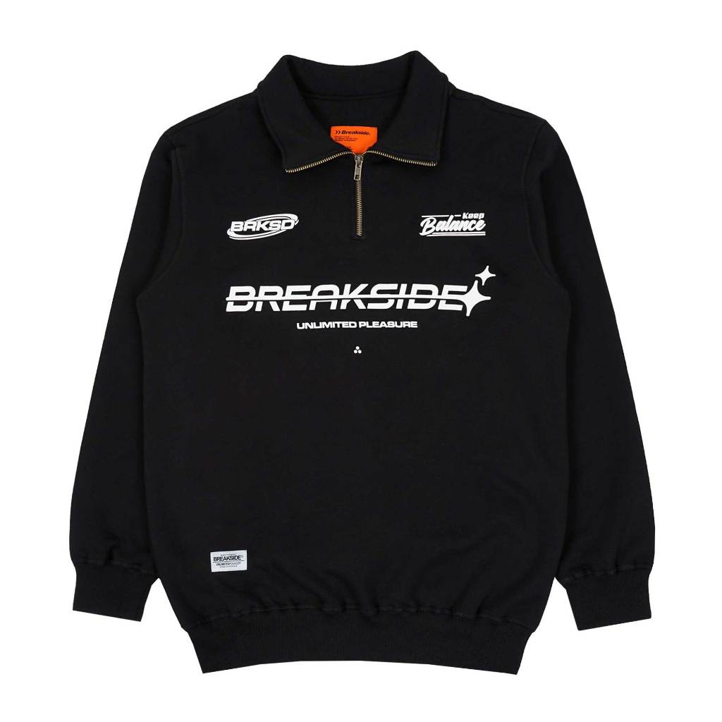 Jual Breakside Sweater Halfzip Keep Balance - Black Sweatshirt Pria ...