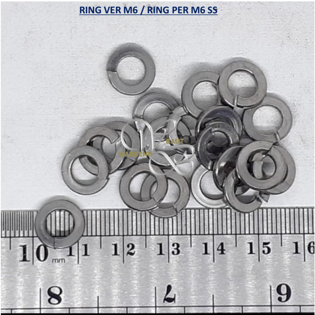 Jual Ring Per M6 Stainless sus 304 / RING STENLIS UNTUK BAUT M6 ...
