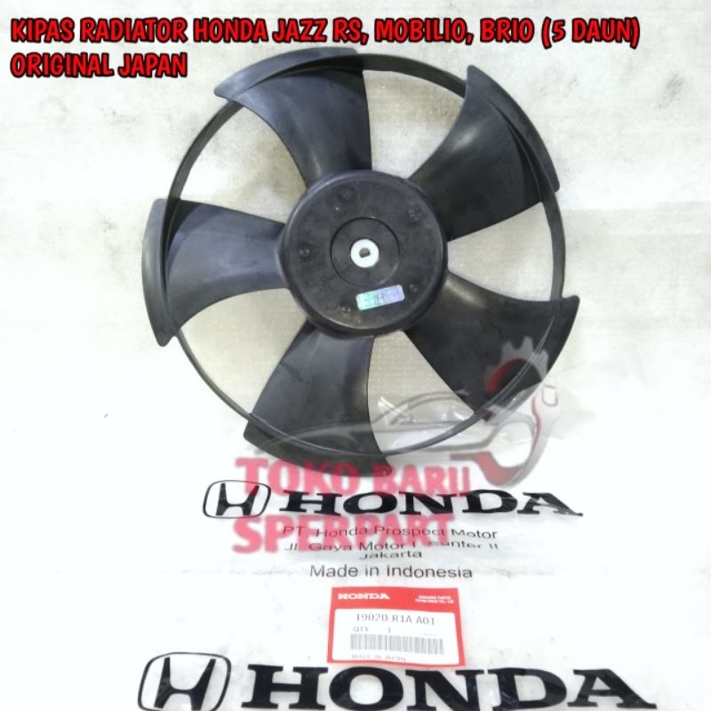 Jual KIPAS RADIATOR FAN RADIATOR HONDA JAZZ RS,MOBILIO,BRIO 5 DAUN ...