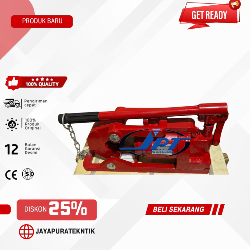 Jual 30mm Hydraulic Wire Rope Cutter QY-30 Potong Sling Hidrolik Seling ...