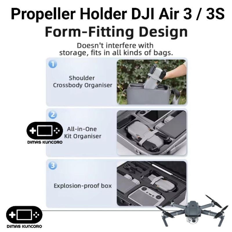 Jual Propeller Holder DJI Air 3 / 3S bracket pengaman baling baling fix ...
