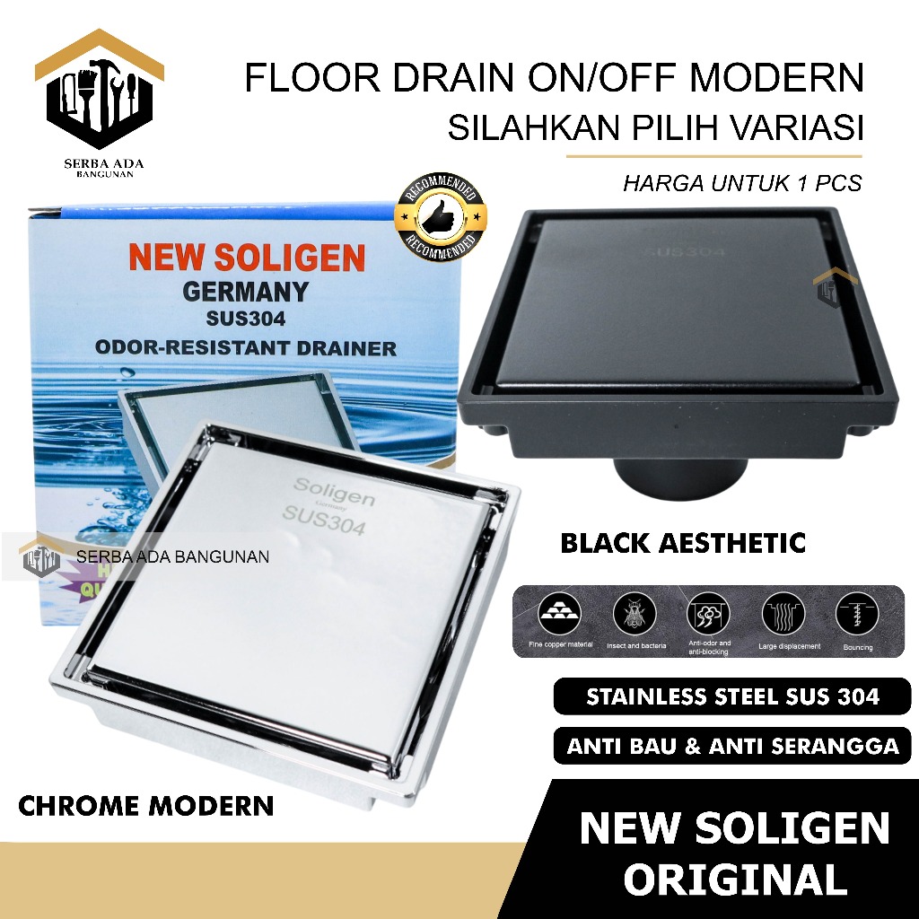 Jual SAB Saringan Got SS SOLIGEN FD-1 Anti Bau Serangga Kecoak Floor ...