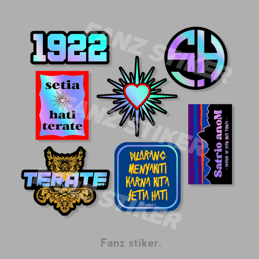 Jual STICKER HOLOGRAM PSHT TERATE ISI 14pcs - ANTI AIR, STICKER ...