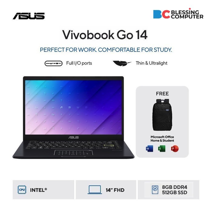 ASUS E410KA-EK968WS - PC Portable 14" Reconditionné - Intel Celeron N4500 2.8 GHz - 4 Go RAM - 128 Go EMMC