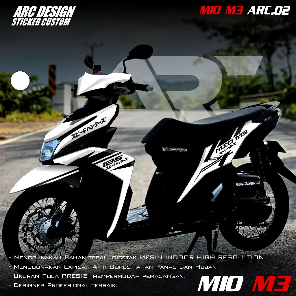 Jual (COD PROMO) TERBARU Decal Sticker Yamaha Mio M3 125 Full body ...