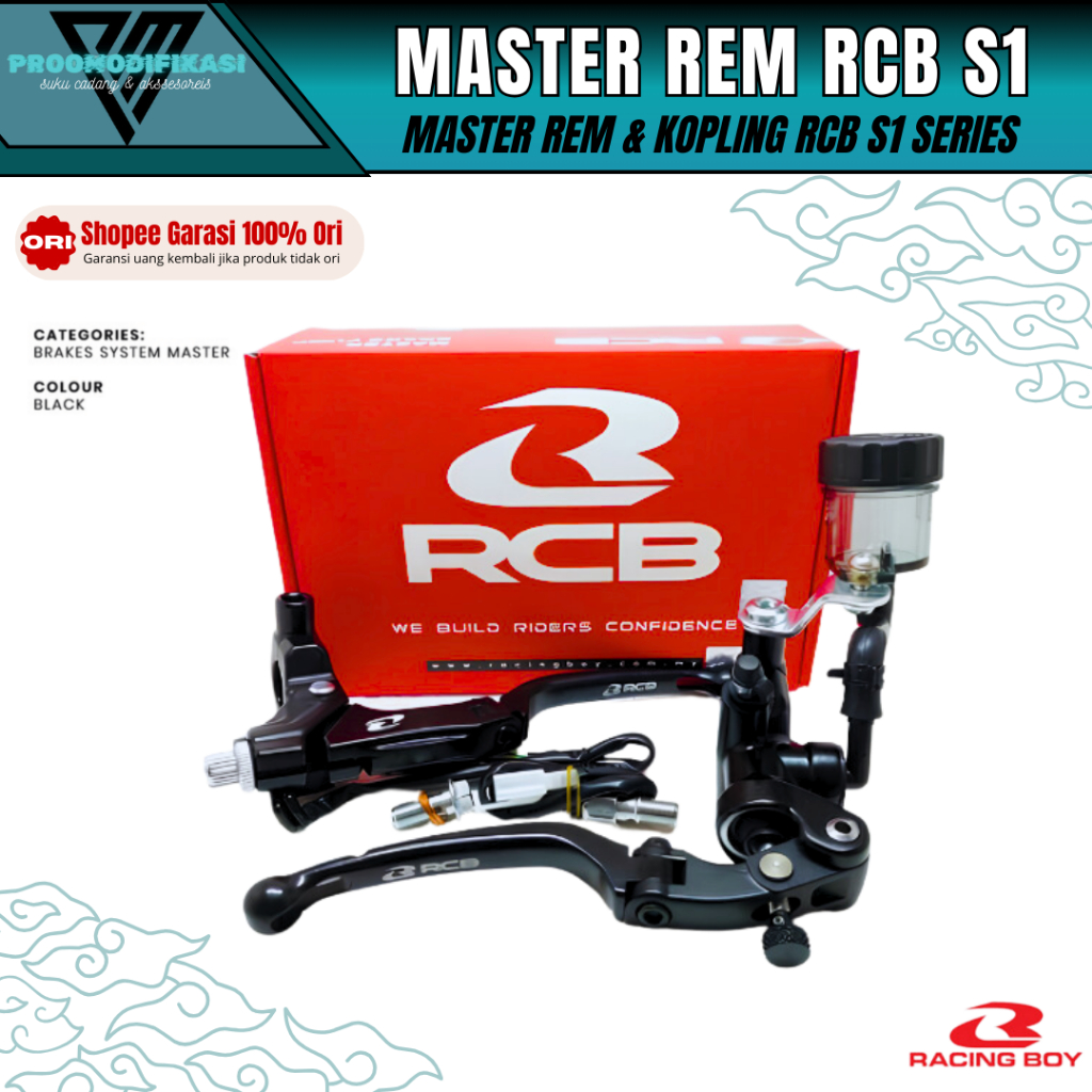 Jual MASTER REM RCB S1 14MM HANDLE KOPLING S1 FORGED Paket Master Rem ...