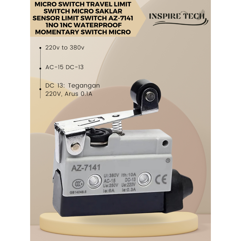 Jual Micro Travel Limit Switch Small Horizontal Roller Lever Arm Silver ...
