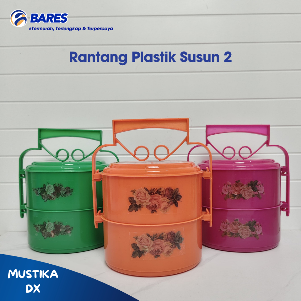 Jual Rantang Plastik Susun 2 MUSTIKA/ Rantang Hajatan Murah | Shopee ...