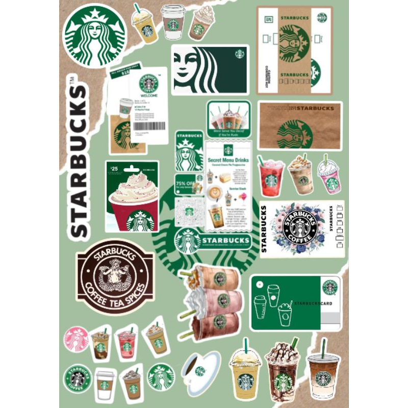 Jual Sticker STARBUCKS / Sticker Jurnal | Shopee Indonesia