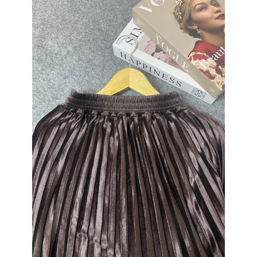 Zenna Rok Plisket Bludru Midi 7 8 Rok Bludru Dewasa Tanggung 7 8 Bludru Velvet Premium