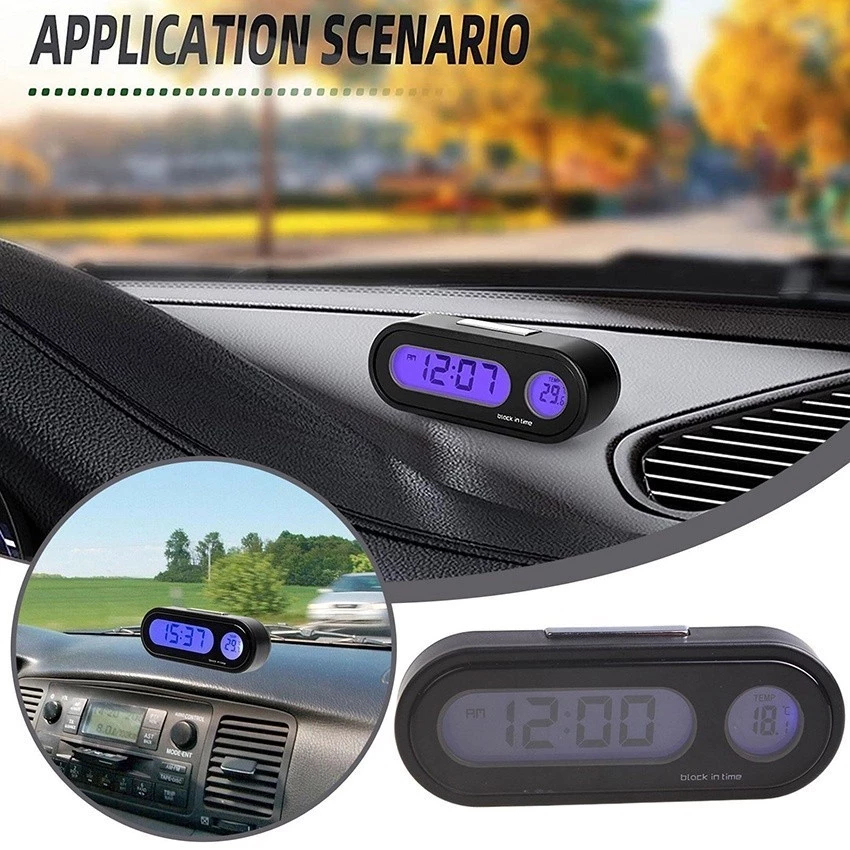 Jual Jam Termometer Mobil Digital Led Untuk Dashboard Mobil | Shopee ...