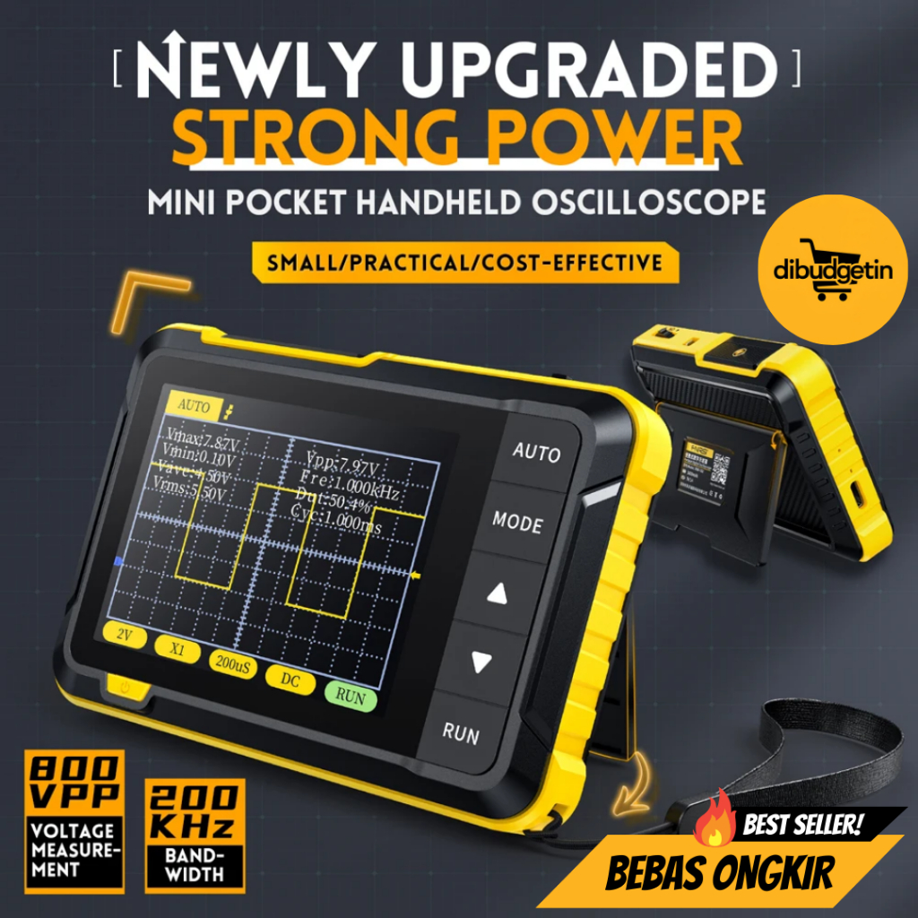 Handheld Oszilloskop 200KHz - Tragbares Digitaloszilloskop Mit 2.8 Zoll Display