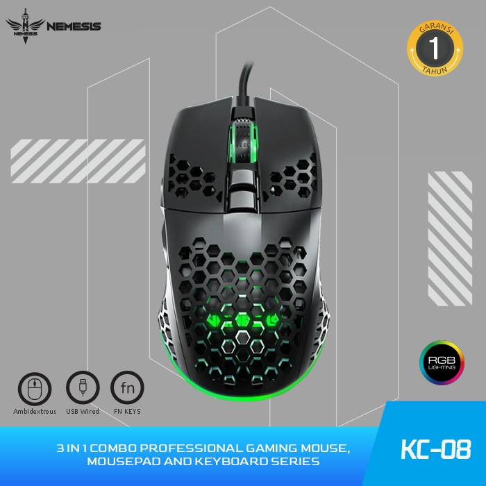 Jual Keyboard Combo 3 in 1 TKL NYK Nemesis CENTA KC80 | Shopee Indonesia
