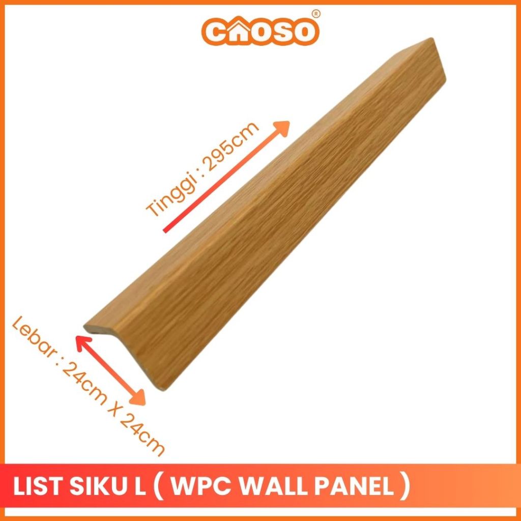 Jual Lis Siku Wall Panel Penutup WPC Woodpanel 295cm X 24mm X 24mm ...