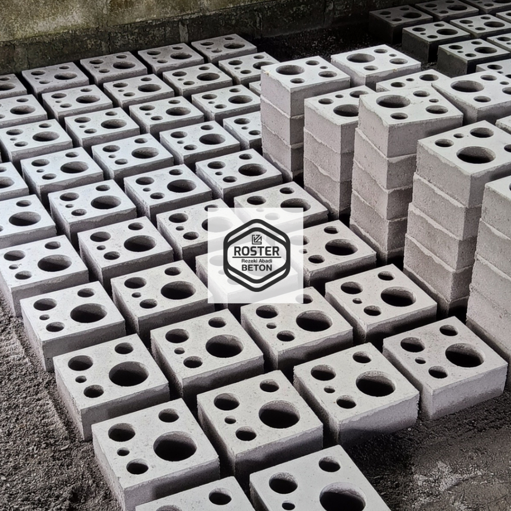 Jual Roster Beton Minimalis Modern, Loster Lubang Angin Motif Bubble ...